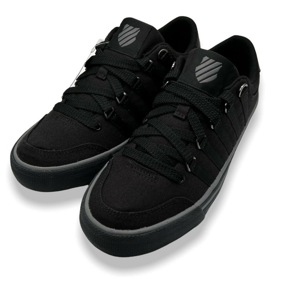 K-Swiss Mens Black 03341-022-M Chilton Low Top Athletic Sneaker Shoes Size US 7M